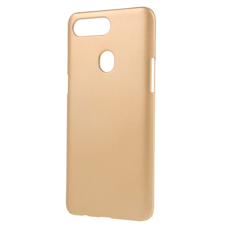 Rubberized Hard Plastic Phone Cover for Oppo R15 - Gold-2