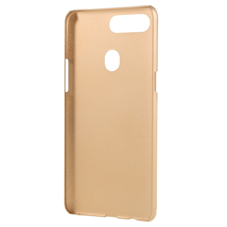 Rubberized Hard Plastic Phone Cover for Oppo R15 - Gold-3