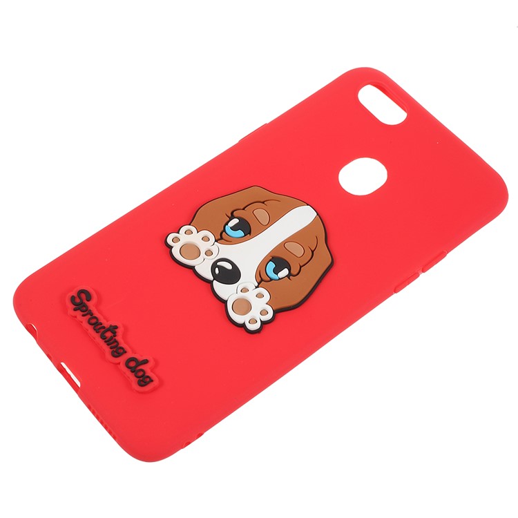 3D Cartoon Pattern Soft TPU Mobile Cover for OPPO F5 - Lazy Dog-2