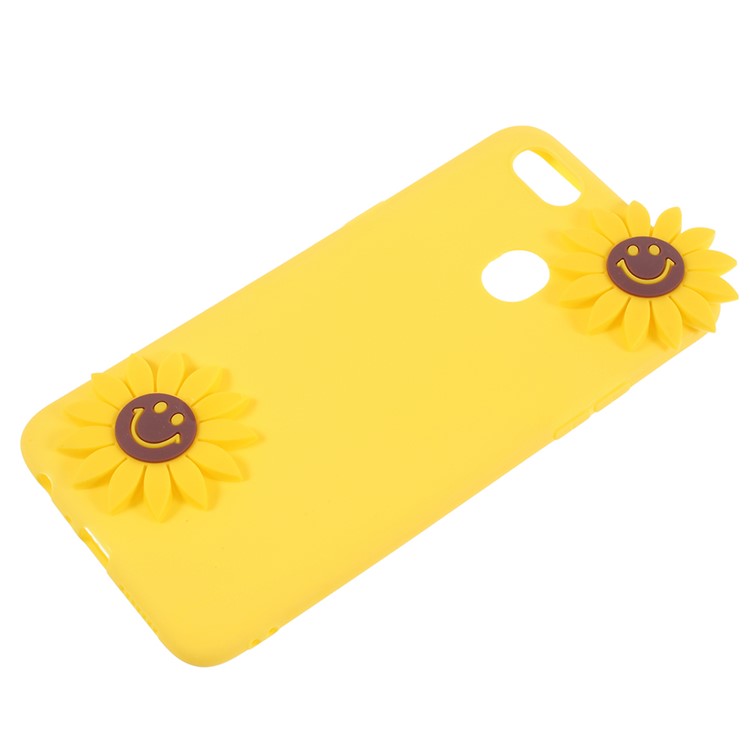 3D Cartoon Pattern Soft TPU Cell Phone Case for OPPO F5 - Sunflowers-2