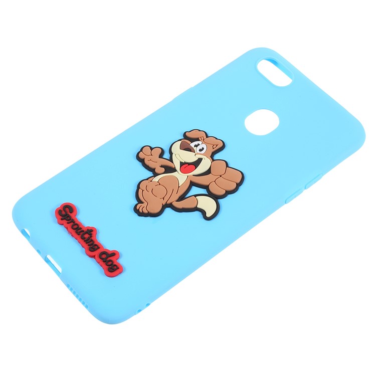 3D Cartoon Pattern Soft TPU Back Shell for OPPO F5 - Happy Dog-2