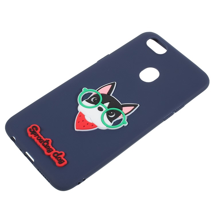 3D Cartoon Pattern Soft TPU Protective Case for OPPO F5 - Cool Dog-2