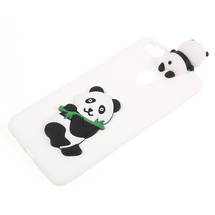 Cute 3D Cartoon Doll Pattern TPU Phone Case for OPPO F5 - Panda Eating Bamboo-2