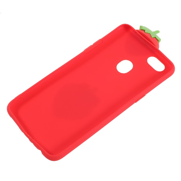 Cute 3D Cartoon Doll Pattern TPU Mobile Casing for OPPO F5 - Strawberry-3