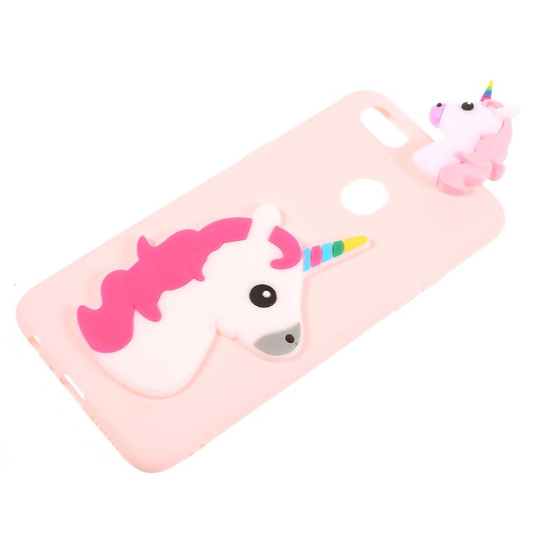 Cute 3D Cartoon Doll Pattern TPU Mobile Cover for OPPO F5 - Unicorn-2
