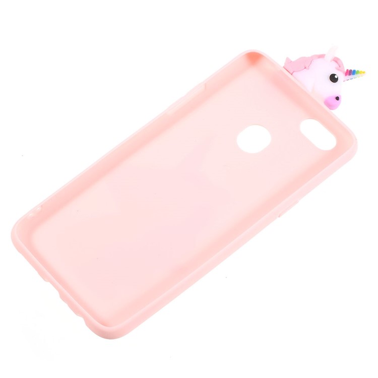 Cute 3D Cartoon Doll Pattern TPU Mobile Cover for OPPO F5 - Unicorn-3