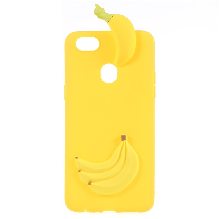 Cute 3D Cartoon Doll Pattern TPU Mobile Phone Shell for OPPO F5 - Banana-1