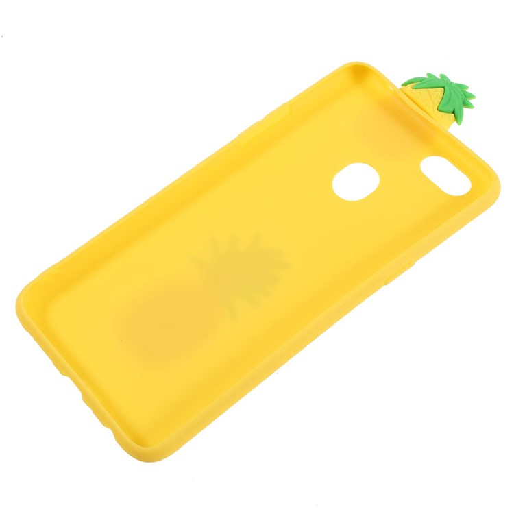 Cute 3D Cartoon Doll Pattern TPU Back Phone Shell for OPPO F5 - Pineapple-3