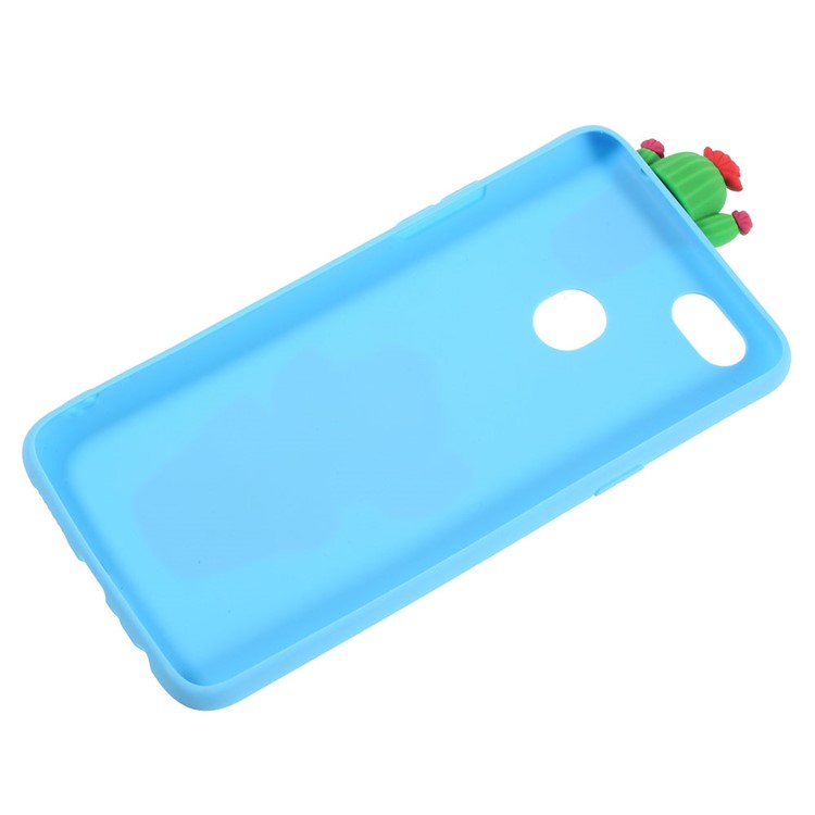 Cute 3D Cartoon Doll Pattern TPU Mobile Shell for OPPO F5 - Cactus-3