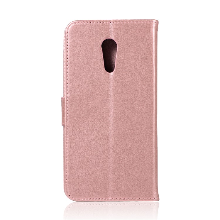 For vivo Xplay6 Imprint Owl Dream Catcher Wallet Stand Leather Shell - Rose Gold-3