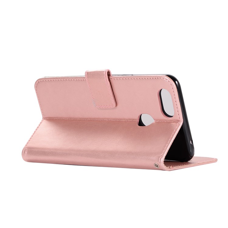 Imprint Dream Catcher Owl Magnetic Wallet PU Leather Stand Shell for OPPO F5 - Rose Gold-6