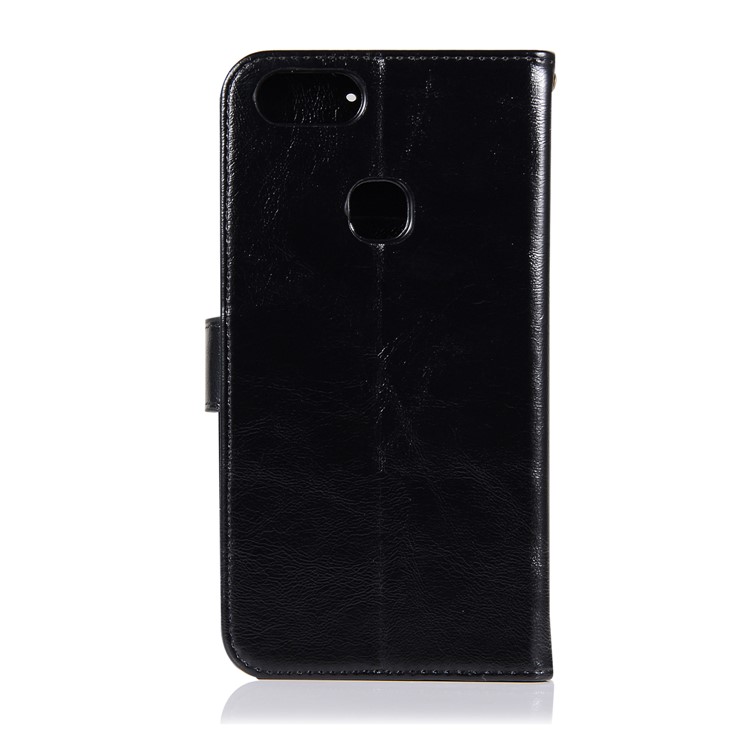 Premium Vintage Leather Wallet Case for vivo X20 Plus - Black-3