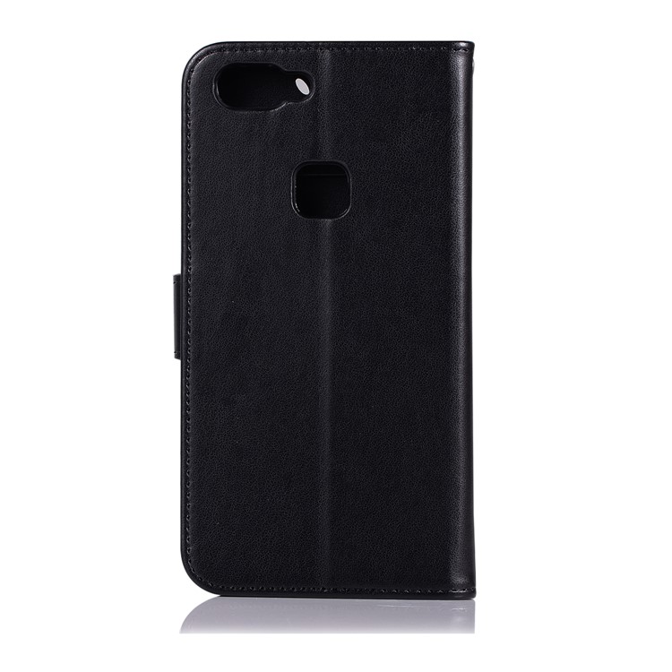 Imprint Owl Dream Catcher Wallet Stand Leather Case for vivo X20 - Black-3