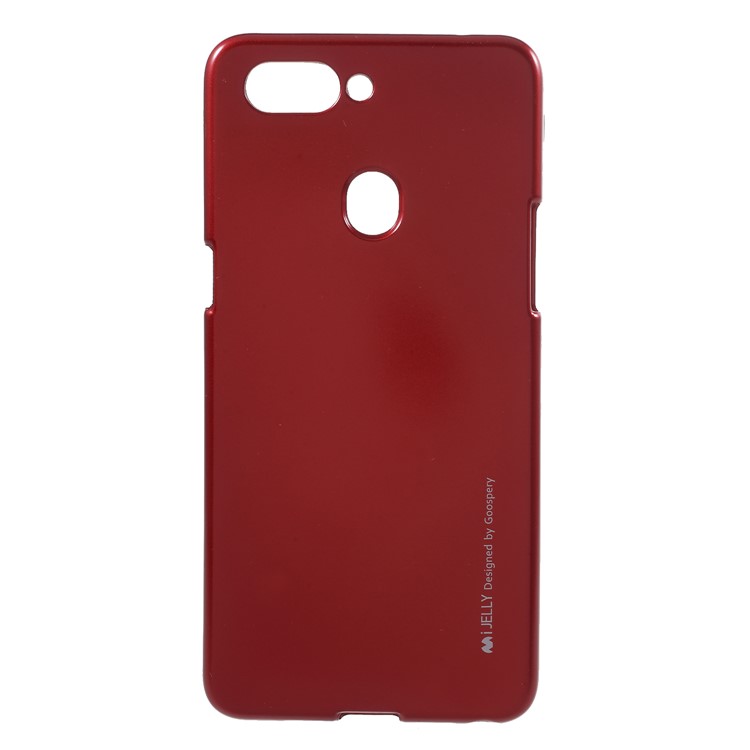 MERCURY GOOSPERY i JELLY Metallic TPU Flexible Mobile Phone Case for Oppo R15 - Red-1