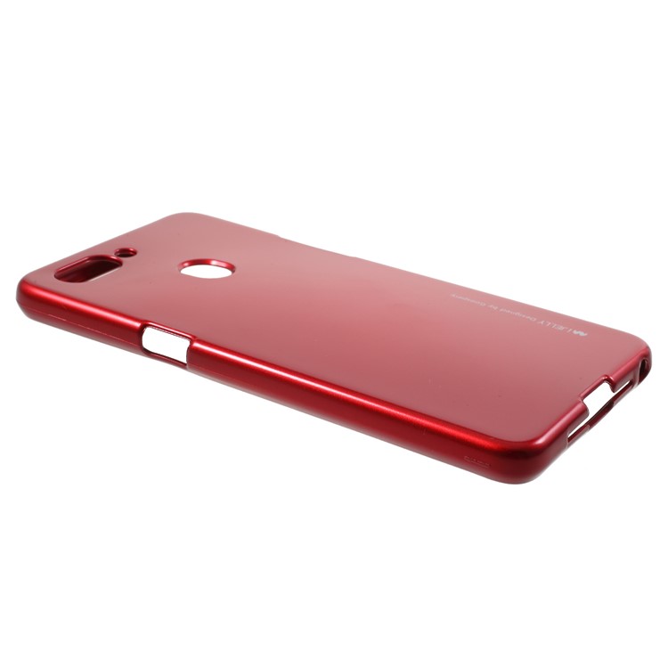MERCURY GOOSPERY i JELLY Metallic TPU Flexible Mobile Phone Case for Oppo R15 - Red-2
