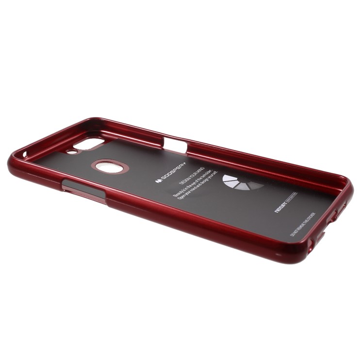 MERCURY GOOSPERY i JELLY Metallic TPU Flexible Mobile Phone Case for Oppo R15 - Red-3