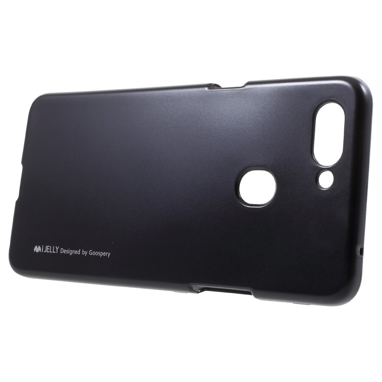 MERCURY GOOSPERY i JELLY Metallic TPU Flexible Mobile Phone Cover for Oppo R15 - Black-2