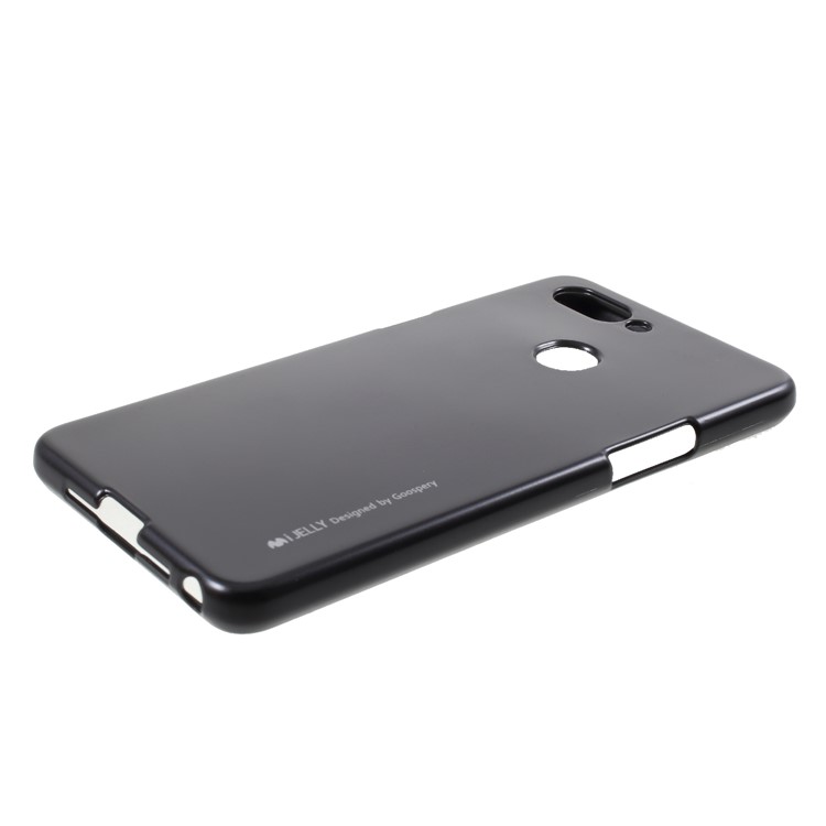 MERCURY GOOSPERY i JELLY Metallic TPU Flexible Mobile Phone Cover for Oppo R15 - Black-3