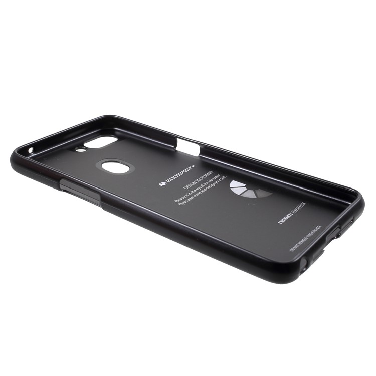 MERCURY GOOSPERY i JELLY Metallic TPU Flexible Mobile Phone Cover for Oppo R15 - Black-4