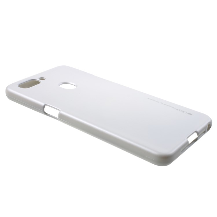 MERCURY GOOSPERY i JELLY Metallic TPU Flexible Mobile Phone Casing for Oppo R15 - White-2