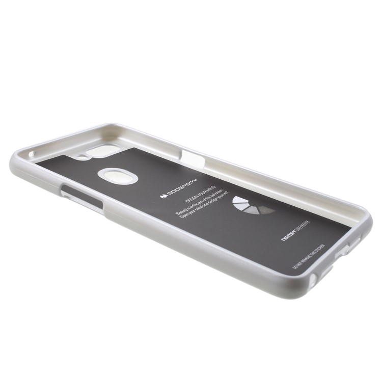 MERCURY GOOSPERY i JELLY Metallic TPU Flexible Mobile Phone Casing for Oppo R15 - White-3