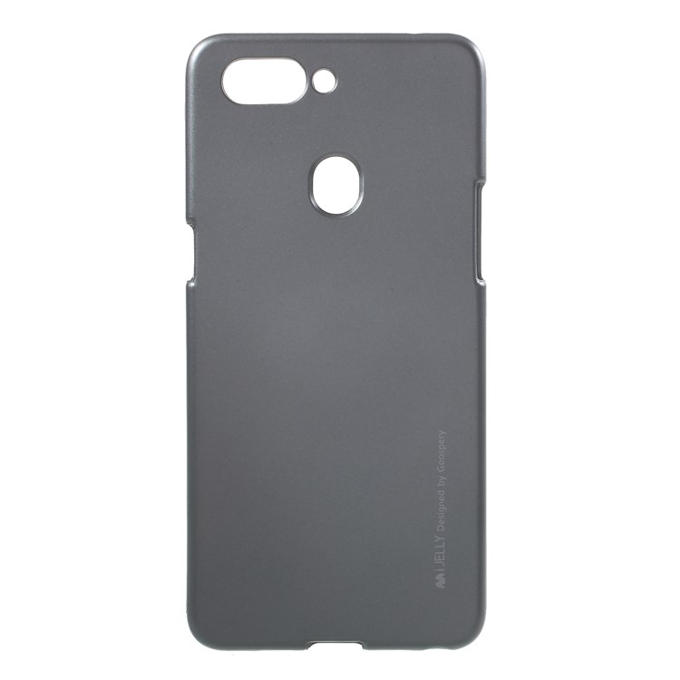 MERCURY GOOSPERY i JELLY Metallic TPU Flexible Mobile Phone Case Cover for Oppo R15 - Grey-1