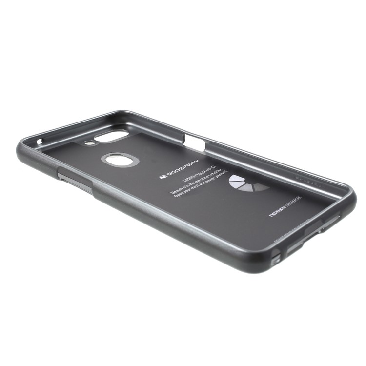 MERCURY GOOSPERY i JELLY Metallic TPU Flexible Mobile Phone Case Cover for Oppo R15 - Grey-3