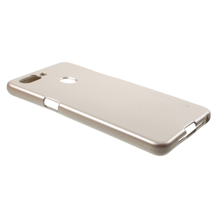 MERCURY GOOSPERY i JELLY Metallic TPU Flexible Mobile Phone Shell for Oppo R15 - Gold-2