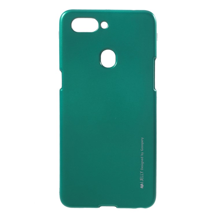 MERCURY GOOSPERY i JELLY Metallic TPU Flexible Mobile Phone Accessory Case for Oppo R15 - Green-1