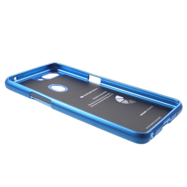 MERCURY GOOSPERY i JELLY Metallic TPU Flexible Cellphone Cover for Oppo R15 - Blue-3