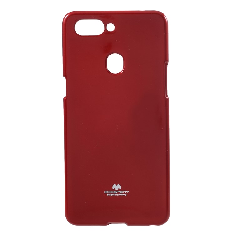 MERCURY GOOSPERY Jelly Glitter Powder TPU Phone Accessory Case for Oppo R15 - Red-1