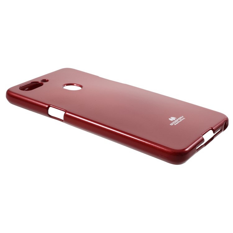 MERCURY GOOSPERY Jelly Glitter Powder TPU Phone Accessory Case for Oppo R15 - Red-2