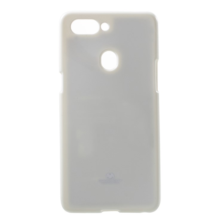 MERCURY GOOSPERY Jelly Glitter Powder TPU Phone Accessory Shell for Oppo R15 - White-1