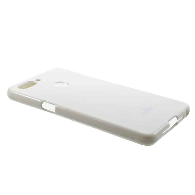 MERCURY GOOSPERY Jelly Glitter Powder TPU Phone Accessory Shell for Oppo R15 - White-2