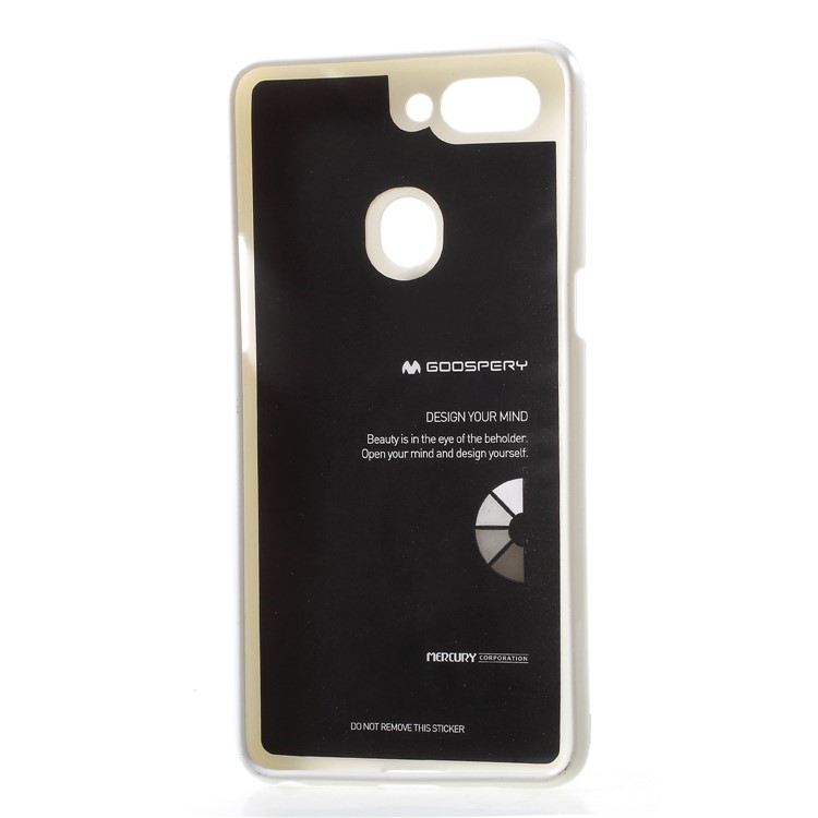 MERCURY GOOSPERY Jelly Glitter Powder TPU Phone Accessory Shell for Oppo R15 - White-3