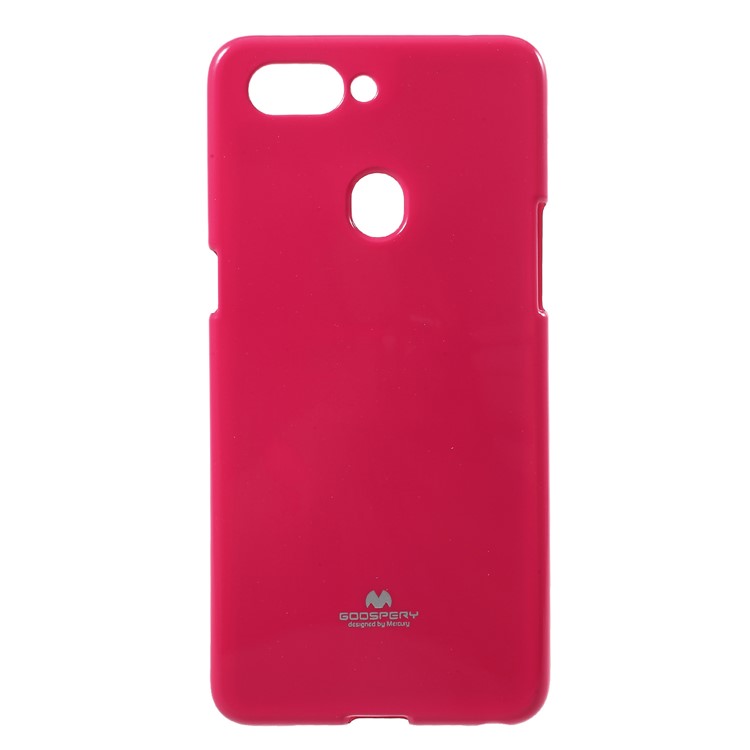 MERCURY GOOSPERY Jelly Glitter Powder TPU Phone Cover for Oppo R15 - Rose-1