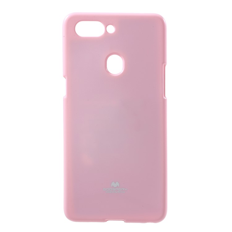 MERCURY GOOSPERY Jelly Glitter Powder TPU Phone Case for Oppo R15 - Pink-1