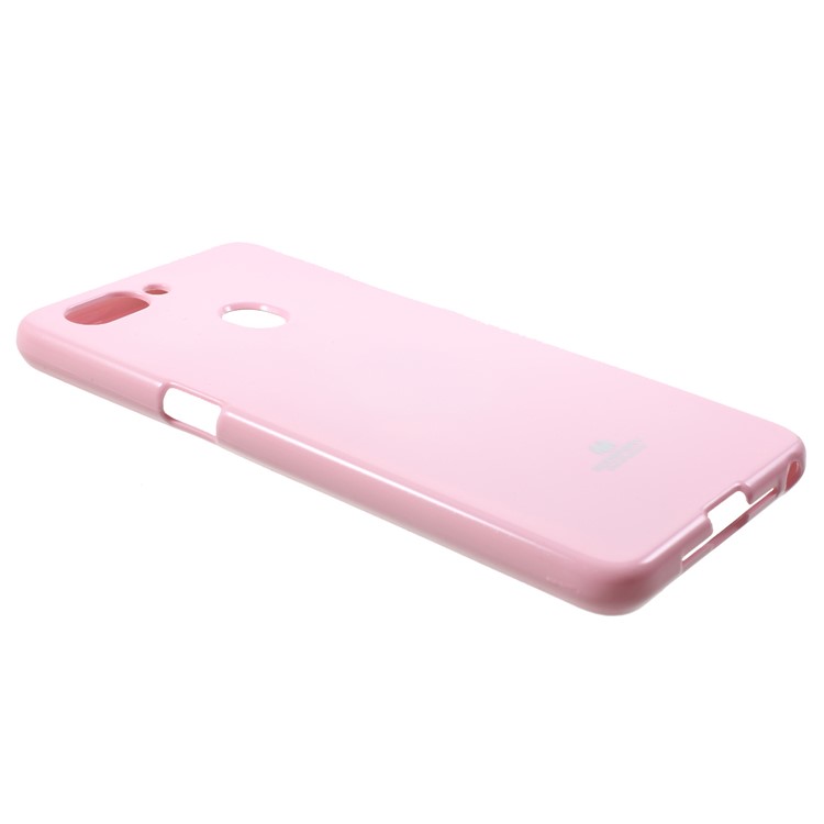 MERCURY GOOSPERY Jelly Glitter Powder TPU Phone Case for Oppo R15 - Pink-2