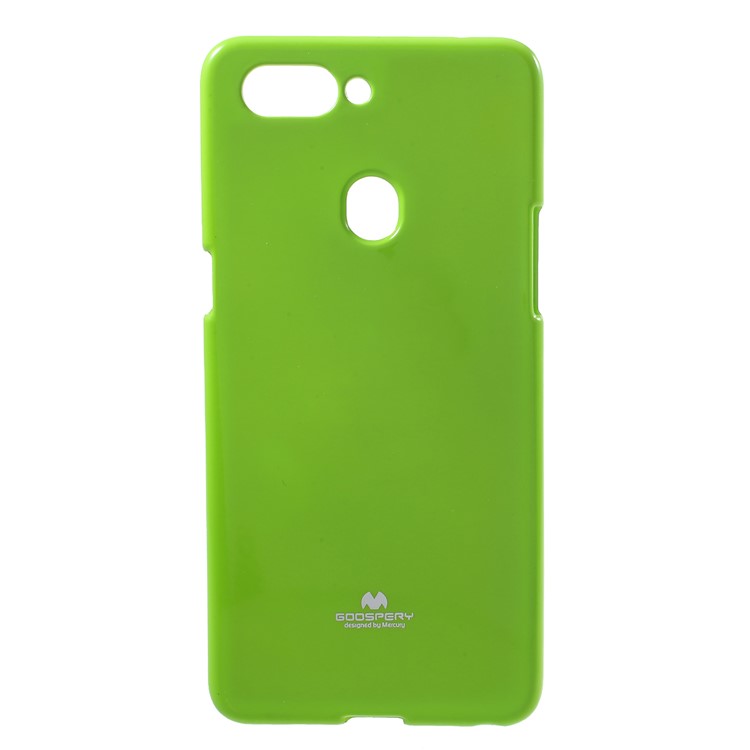 MERCURY GOOSPERY Jelly Glitter Powder TPU Phone Protection Case for Oppo R15 - Green-1