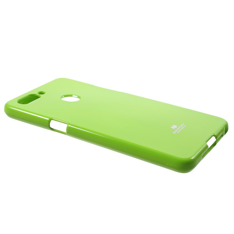 MERCURY GOOSPERY Jelly Glitter Powder TPU Phone Protection Case for Oppo R15 - Green-2