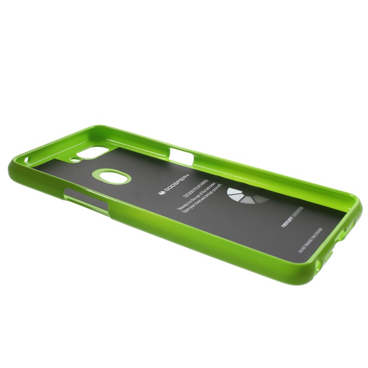 MERCURY GOOSPERY Jelly Glitter Powder TPU Phone Protection Case for Oppo R15 - Green-3