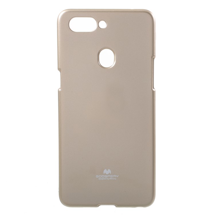 MERCURY GOOSPERY Jelly Glitter Powder TPU Phone Protection Cover for Oppo R15 - Gold-1