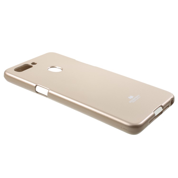 MERCURY GOOSPERY Jelly Glitter Powder TPU Phone Protection Cover for Oppo R15 - Gold-2