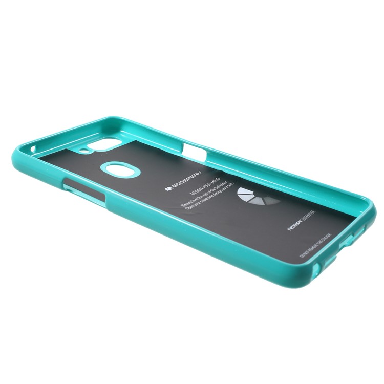 MERCURY GOOSPERY Jelly Glitter Powder TPU Phone Protection Casing for Oppo R15 - Cyan-3