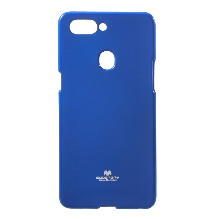 MERCURY GOOSPERY Jelly Glitter Powder TPU Accessory Shell Case for Oppo R15 - Blue-1