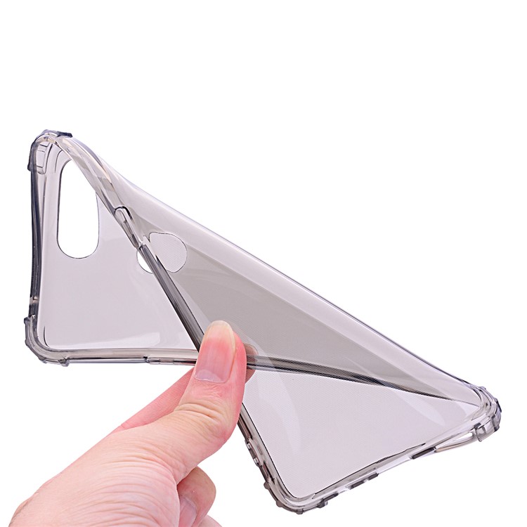 Shockproof TPU Mobile Phone Case for Oppo R15 Pro - Grey-5
