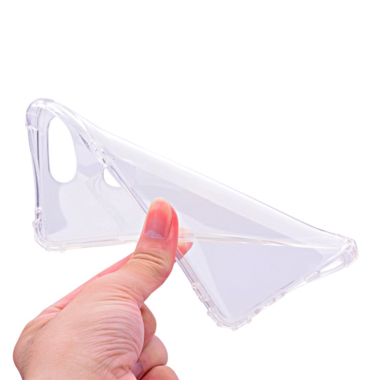 Shockproof TPU Mobile Phone Cover for Oppo R15 Pro - Transparent-5