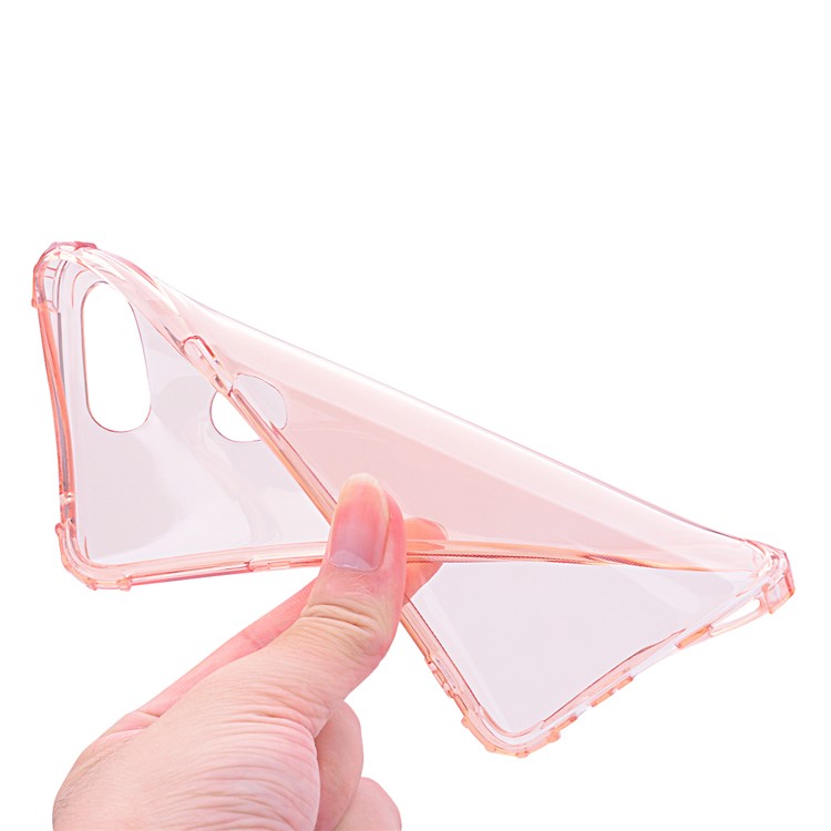 Shockproof TPU Cell Phone Case Cover for Oppo R15 Pro - Pink-5