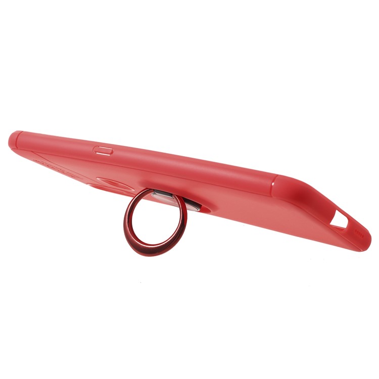 Finger Ring Kickstand TPU Mobile Case (Built-in Magnetic Metal Sheet) for vivo NEX A - Red-2