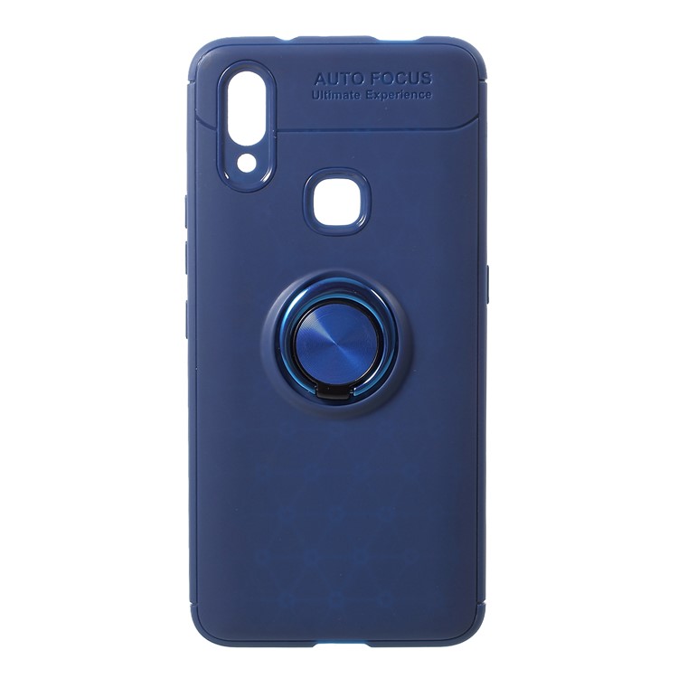 Finger Ring Kickstand TPU Cell Phone Case (Built-in Magnetic Metal Sheet) for vivo NEX A - Blue-1
